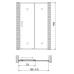 Душевая дверь в нишу Gemy Victoria S30191B 140x190