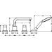 Смеситель Hansgrohe Metris S 31446000 на борт ванны