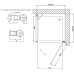 Душевой уголок Vegas Glass EP-Fis 80 01 01 R профиль белый, стекло прозрачное