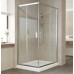 Душевой уголок Vegas Glass ZA-F 100*80 08 01 профиль глянцевый хром, стекло прозрачное