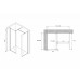 Душевая перегородка Abber Immer Offen AG67128B 120x200
