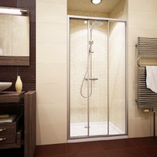 Душевая дверь в нишу GuteWetter Practic Door GK-403A правая 131-135 см стекло бесцветное, профиль матовый хром 