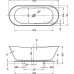 Ванна из искусственного камня Kolpa San Atys Duo FS 174x70