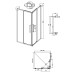 Душевое ограждение Grossman Cosmo 300.K33.02.8080.10.00 80x80