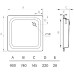 Поддон для душа Koller Pool 90x90 см