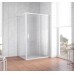 Душевой уголок Vegas Glass ZP+ZPV 130*90 01 02 профиль белый, стекло шиншилла