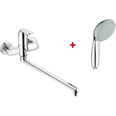 Смеситель Grohe Eurosmart Cosmopolitan 32847000 универсальный с душевой лейкой Grohe Tempesta New 100 27597000