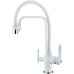 Смеситель Zorg Sanitary ZR 342-8 YF White для кухонной мойки