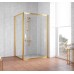 Душевой уголок Vegas Glass ZP+ZPV 140*80 09 01 профиль золото, стекло прозрачное