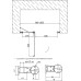 Душевая дверь в нишу Vegas Glass EP-F-1 100 07 01 L профиль матовый хром, стекло прозрачное