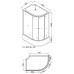 Душевая кабина Loranto CS-66120-20L F 120x80