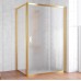 Душевой уголок Vegas Glass ZP+ZPV 140*70 09 02 профиль золото, стекло шиншилла