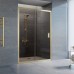 Душевая дверь в нишу Vegas Glass ZP 135 09 05 профиль золото, стекло бронза