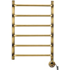 Полотенцесушитель электрический Domoterm Стефано П6 40x60, античная бронза, R 