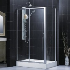 Душевой уголок RGW Passage PA-42 (1000-1020)х1000 профиль хром, стекло чистое 