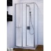 Душевой уголок GuteWetter Practic Square GK-402 левая 90x90 см стекло бесцветное, профиль матовый хром