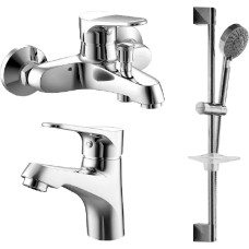 Душевой комплект Bravat Eco F00313С 2 смесителя + душевой гарнитур 