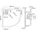 Поддон для душа Wasserkraft Main 41T01 90x90 см