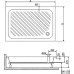 Поддон для душа RGW Acrylic B/CL-S 80х100