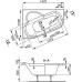 Акриловая ванна Vagnerplast Selena 147x100 L