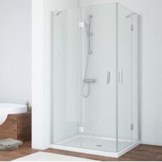 Душевой уголок Vegas Glass AFA-F 90*80 07 01 L профиль матовый хром, стекло прозрачное 