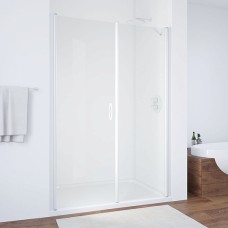 Душевая дверь в нишу Vegas Glass EP-F-2 145 01 01 L профиль белый, стекло прозрачное 