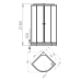 Душевая кабина Melodia Classica 80x80 MB01018