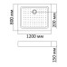 Поддон для душа BandHours Rectangular 810 Tray 100х80