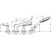 Смеситель Hansgrohe Metropol Classic 31441000 на борт ванны