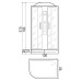 Душевая кабина River Dunay 120/90/24 ТН L