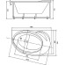 Акриловая ванна Акватек Бетта 150x95 R