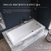 Чугунная ванна Vinsent Veron Square 140x70x45 с антискользящим покрытием