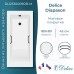Ванна из искусственного камня Delice Diapason 180x80 матовая с черными ручками DLR330009RB-M