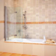 Шторка на ванну GuteWetter Lux Pearl GV-102 левая 80 см стекло бесцветное, профиль хром 