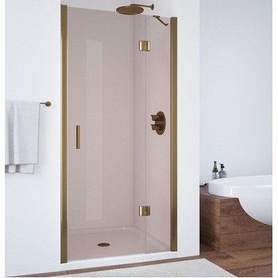 Душевая дверь в нишу Vegas Glass AFP 110 05 05 R профиль бронза, стекло бронза