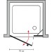 Душевая дверь в нишу GuteWetter Trend Door GK-862BP левая 110 см стекло бесцветное Two, профиль хром
