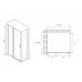 Душевое ограждение Abber Sonnenstrand AG04100BS-S80B 100x80