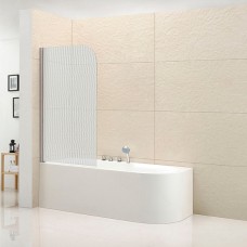 Шторка на ванну Cezares ECO-O-V-1-80/140-P-Cr-L стекло punto 