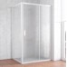 Душевой уголок Vegas Glass ZP+ZPV 120*90 01 02 профиль белый, стекло шиншилла