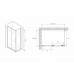 Душевое ограждение Abber Schwarzer Diamant AG301005-S805 100x80