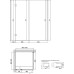 Душевой уголок Vegas Glass AFP-Fis Lux 100*90 08 01 L профиль глянцевый хром, стекло прозрачное