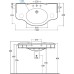 Раковина Globo Paestum PA022.BI*1 110 см