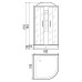 Душевая кабина River Desna 100/24 MT 100x100