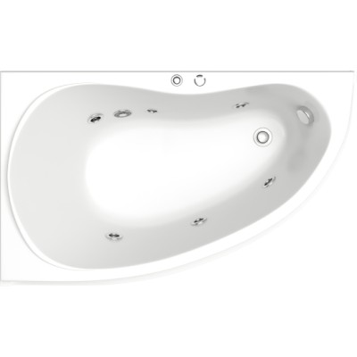 Акриловая ванна Bas Алегра 150x90 L с гидромассажем