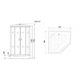 Душевая кабина Niagara NG-6001-01GD 90x90