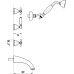 Душевой комплект Migliore Princeton Plus ML.PRP-8018 Br