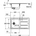 Комплект Grohe Concetto 31570SD0 Мойка кухонная K400 31566SD0 + Смеситель Concetto 32663001 для кухонной мойки