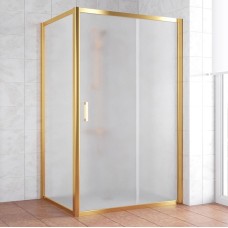 Душевой уголок Vegas Glass ZP+ZPV 120*90 09 10 профиль золото, стекло сатин 