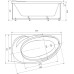 Акриловая ванна Акватек Бетта 160x97 L