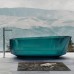 Прозрачная ванна ABBER Kristall AT9706Aquamarin 170x80